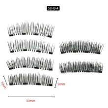 Load image into Gallery viewer, 3D magnetic eyelashes With 3/4 Magnets handmade makeup Mink eyelashes extended false eyelashes Reusable false eyelashes Dropship