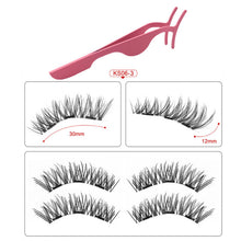 Load image into Gallery viewer, 3D magnetic eyelashes With 3/4 Magnets handmade makeup Mink eyelashes extended false eyelashes Reusable false eyelashes Dropship