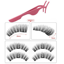 Load image into Gallery viewer, 3D magnetic eyelashes With 3/4 Magnets handmade makeup Mink eyelashes extended false eyelashes Reusable false eyelashes Dropship