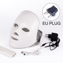 Load image into Gallery viewer, 7 Colors Light LED Facial Mask Skin Rejuvenation LED Mask Phototherapy Face Care Beauty Anti Acne Whitening Wrinkle Removal Mask