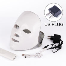 Load image into Gallery viewer, 7 Colors Light LED Facial Mask Skin Rejuvenation LED Mask Phototherapy Face Care Beauty Anti Acne Whitening Wrinkle Removal Mask