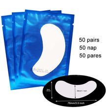 Load image into Gallery viewer, 50/100 Pairs Eyelash Extension Eyepads Eye Mask Hydrogel Eyepads Eye Patch for Eyelash Extension Tools BrightFille