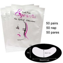 Load image into Gallery viewer, 50/100 Pairs Eyelash Extension Eyepads Eye Mask Hydrogel Eyepads Eye Patch for Eyelash Extension Tools BrightFille