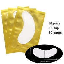 Load image into Gallery viewer, 50/100 Pairs Eyelash Extension Eyepads Eye Mask Hydrogel Eyepads Eye Patch for Eyelash Extension Tools BrightFille