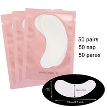 Load image into Gallery viewer, 50/100 Pairs Eyelash Extension Eyepads Eye Mask Hydrogel Eyepads Eye Patch for Eyelash Extension Tools BrightFille
