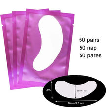 Load image into Gallery viewer, 50/100 Pairs Eyelash Extension Eyepads Eye Mask Hydrogel Eyepads Eye Patch for Eyelash Extension Tools BrightFille