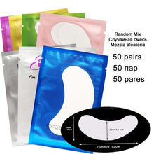Load image into Gallery viewer, 50/100 Pairs Eyelash Extension Eyepads Eye Mask Hydrogel Eyepads Eye Patch for Eyelash Extension Tools BrightFille