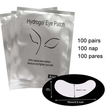 Load image into Gallery viewer, 50/100 Pairs Eyelash Extension Eyepads Eye Mask Hydrogel Eyepads Eye Patch for Eyelash Extension Tools BrightFille