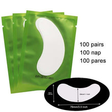Load image into Gallery viewer, 50/100 Pairs Eyelash Extension Eyepads Eye Mask Hydrogel Eyepads Eye Patch for Eyelash Extension Tools BrightFille